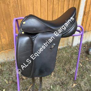 17" Ryder Legacy Brown Dressage Saddle - MW/Wide
