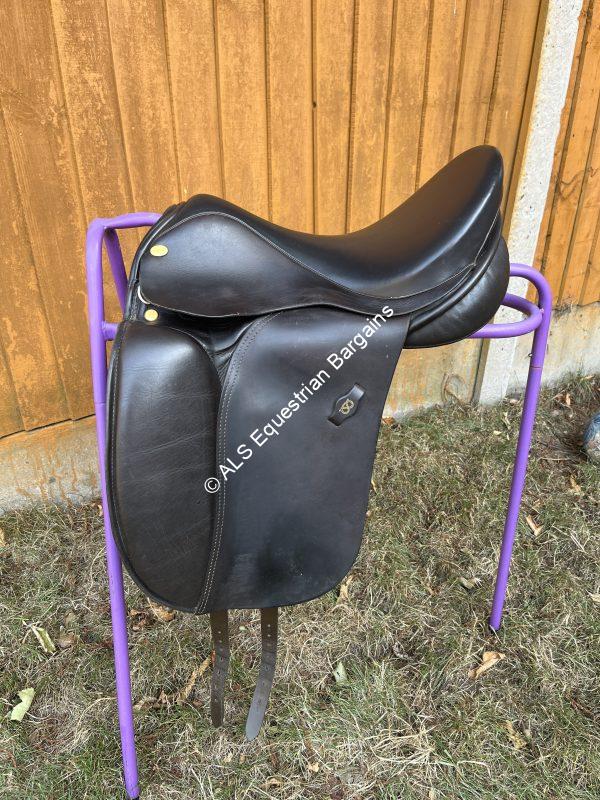 17" Ryder Legacy Brown Dressage Saddle - MW/Wide