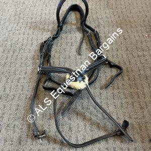 Black Grackle Bridle With Comfort Headpiece - Cob