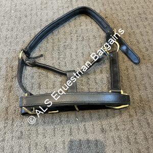 Black Leather Headcollar - Pony