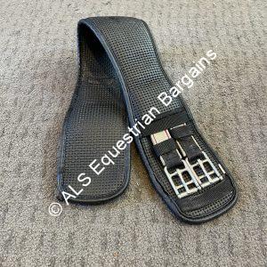 28" Elasticated Black Waffle Girth