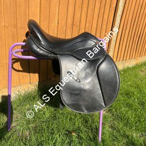 17.5" Saddle Company Black GP Saddle - Medium Wide