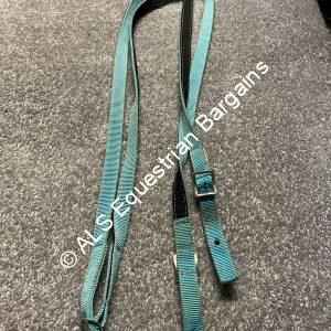Blue Webbing Reins - Pony