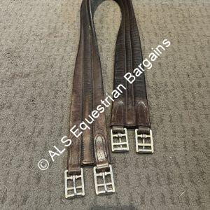 54" Brown English Leather Girth