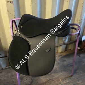 NEW 17" Black Synthetic Saddle - Wide