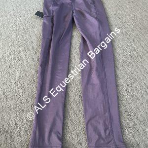 NEW Black Heart Equestrian Purple Riding Leggings - Medium/Size 10-12