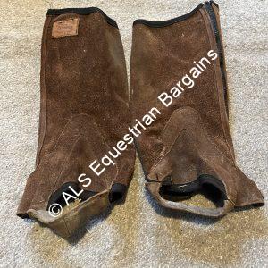 Gibbins Adults Brown Half Chaps - XL