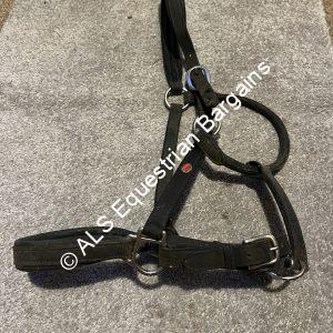 Whitaker Black Leather Headcollar - Full