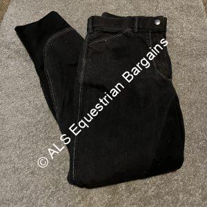 Ladies Black Breeches - 30"/Size 12