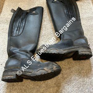 Mountain Horse Thermolite Black Synthetic Riding Boots - Size 4