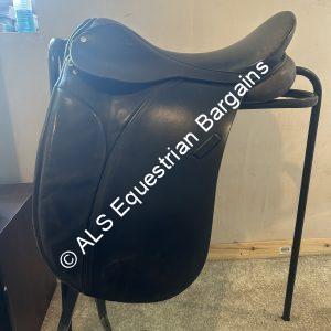 17.5” Black Dressage Saddle - Medium Wide