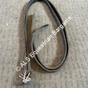 60" Black Stirrup Leathers