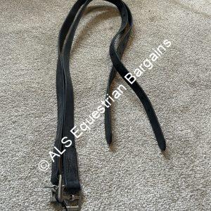 42" Black Synthetic Stirrup Leathers