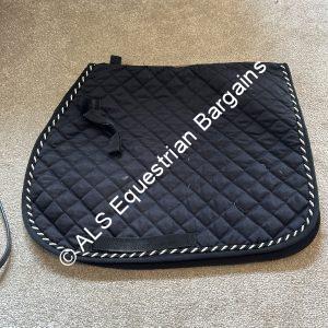 Loveson Black Saddle Pad - Pony