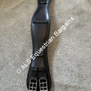 70cm Prestige Black Leather Girth