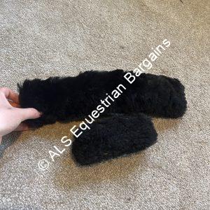 Black Fluffy Noseband Covers