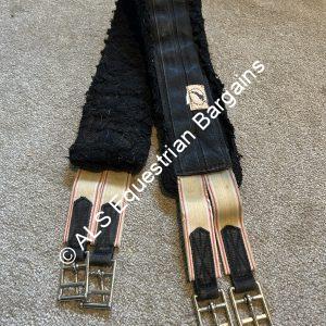 44" JHL Black Elasticated Fluffy Girth