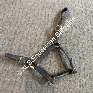 Brown Leather Headcollar - Small Pony