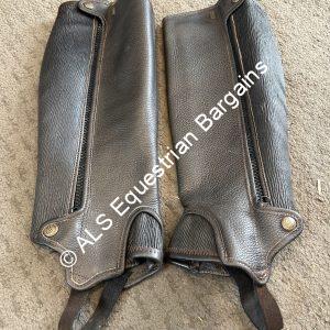 NEW Treadstep Brown Leather Half Chaps - C16/L16