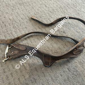 Brown Leather Anti Crib Collar