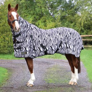 PRE-ORDER Storm X Original Zebra Print Combo Fly Rug