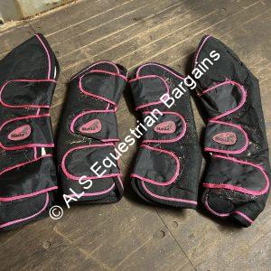 Masta Black & Pink Travel Boots - Pony