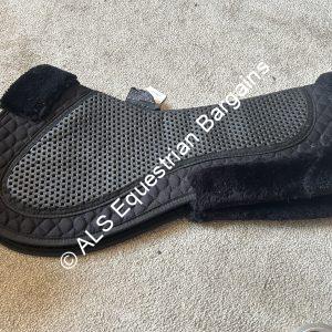 Rhinegold Black Anti Slip Half Pad - Full