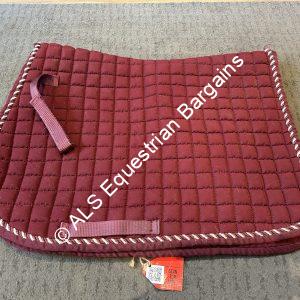 Burgundy Saddle Pad - Full