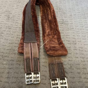 54" Brown Elasticated Fluffy Girth