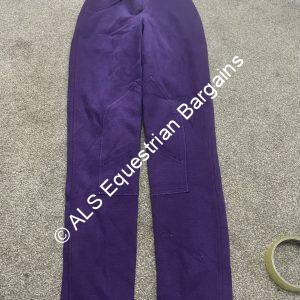 NEW HY Ladies Purple Jodhpurs - 24"/Size 6