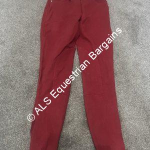 NEW HY Red Denim Ladies Breeches - Various Sizes