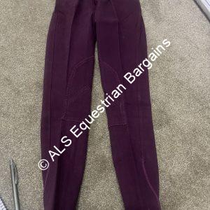 NEW HY Purple Ladies Denim Breeches - 24"/Size 6