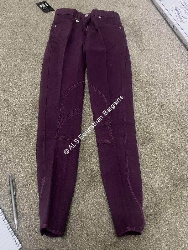 NEW HY Purple Ladies Denim Breeches - 24"/Size 6