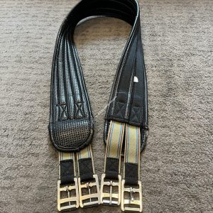 54" Black Waffle Girth