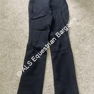 Phoenix Childs Black Jodhpurs - 22"/Age 5-6yrs