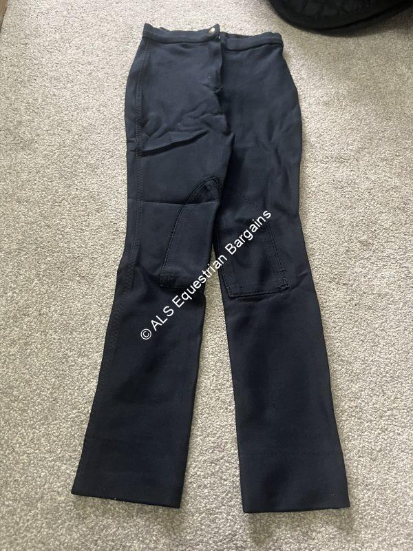 Phoenix Childs Black Jodhpurs - 22"/Age 5-6yrs