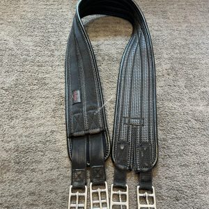 54" Thorowgood Black Waffle Girth