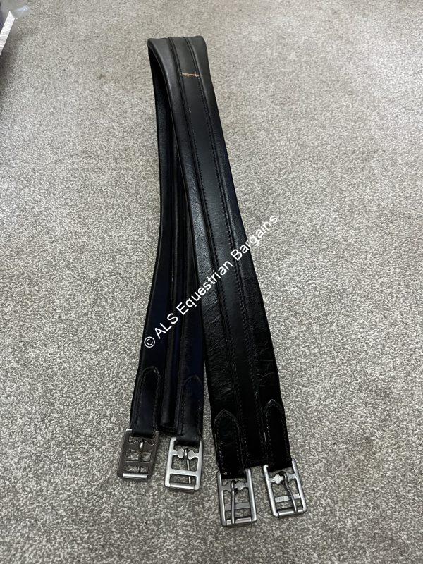 SECONDS New IV Horse Black Leather Girths - 54",56",58",60"