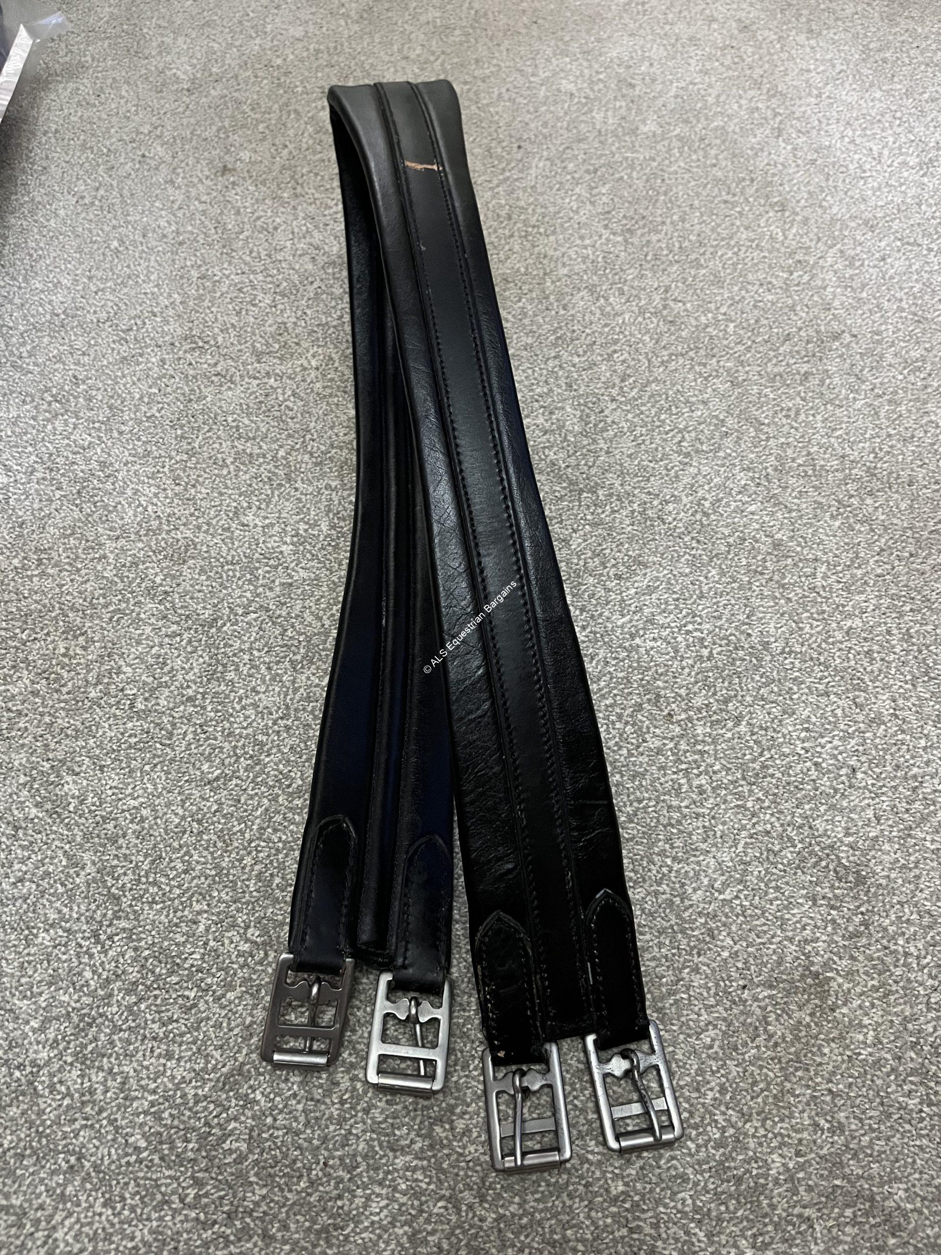 SECONDS New IV Horse Black Leather Girths - 54",56",58",60"