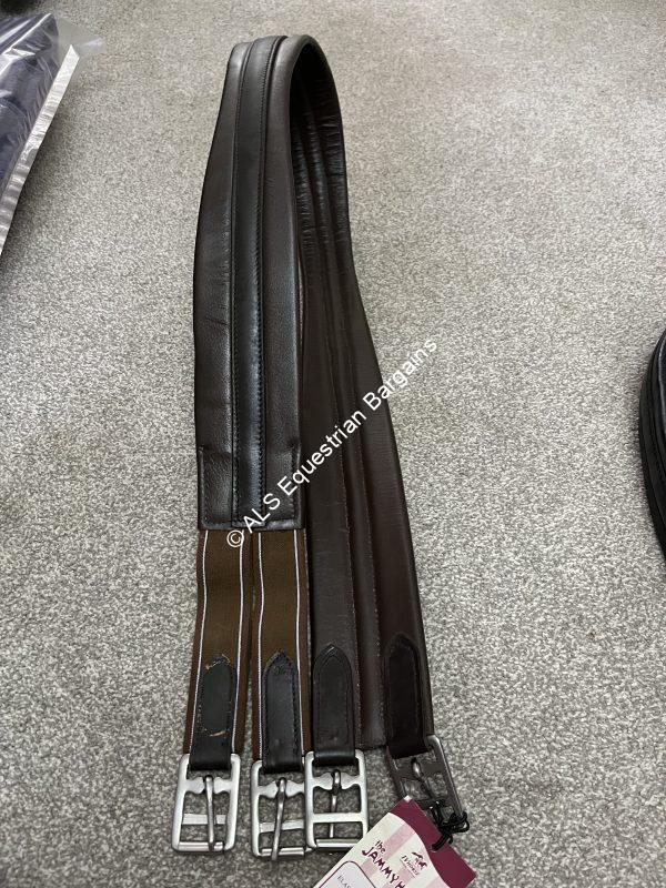 SECONDS New IV Horse Brown Leather Girth - 58" Elasticated