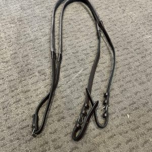 Brown Rubber Reins - Cob
