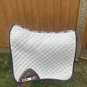 New Equine Wear Cream & Brown Saddle Pad - Full