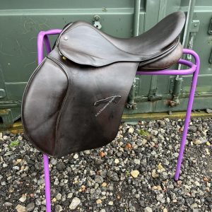 17" Jeffries Falcon Brown GP Saddle - Wide