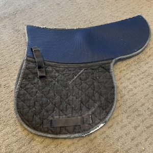 Cottage Craft Black & Blue Numnah - Full