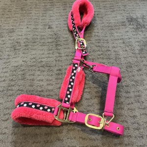 NEW Pink Fluffy Headcollars - Full