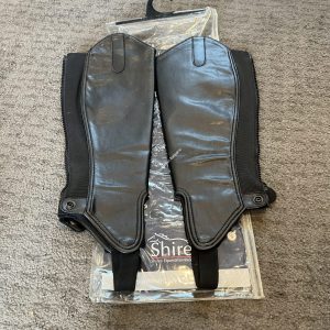 NEW Shires Black Synthetic Gaiters - Adults Small