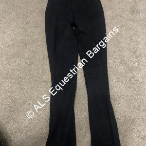 NEW Phoenix Ladies Black Jodhpurs - 26" Long/Size 8