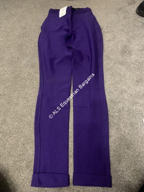 NEW Phoenix Ladies Purple Jodhpurs - 24"/Size 6