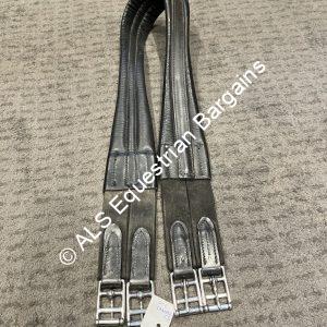 50" Jeffries Black Leather Girth