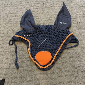 NEW Pfiff Navy Blue & Orange Fly Veil - Full